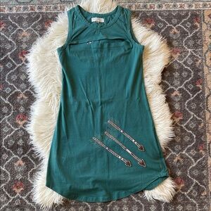 Synergy Organic Cotton Summer Dress with Arrow Embroidery